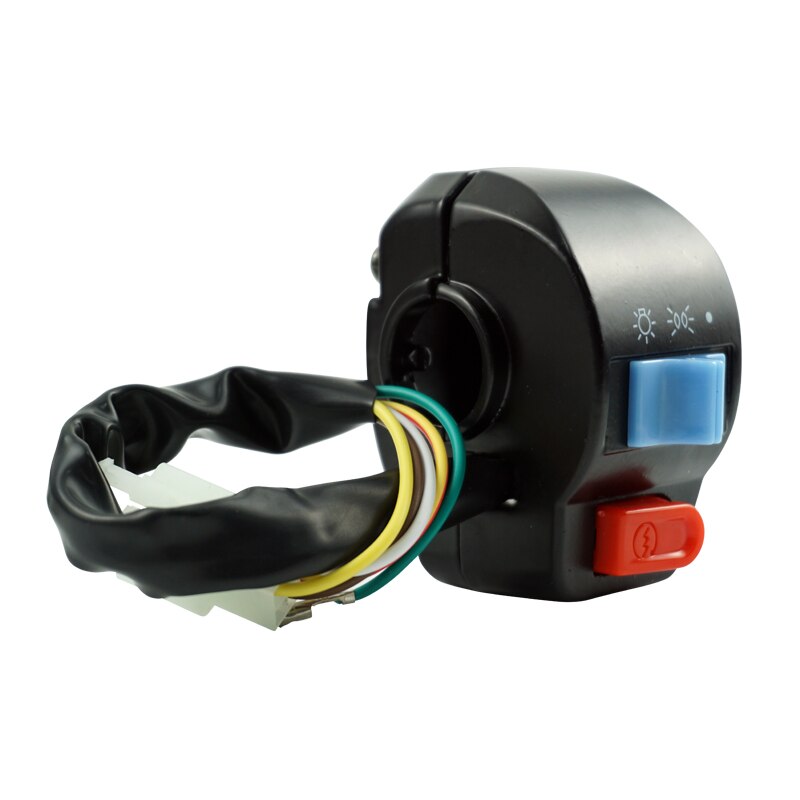 1 Pair Motorcycle 22mm 7/8&#39;&#39; Handlebar Control Switch High/Low Beam Light Horn Turn Signal Electric Star For GY6 50cc 125cc