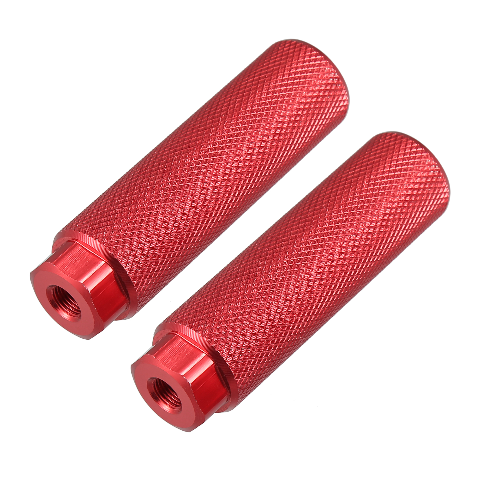 X Autohaux-pedales antideslizantes de aleación de aluminio para bicicleta de montaña y carretera, pedales para reposapiés de eje, BMX: Blanco
