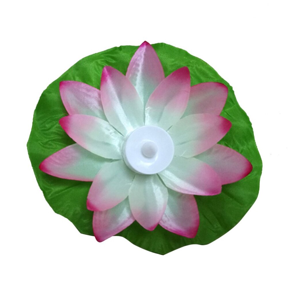 Icoco ledde konstgjord lotus färgglad förändrad flytande blomma lampor vatten simbassäng som önskar ljus lyktor festtillförsel