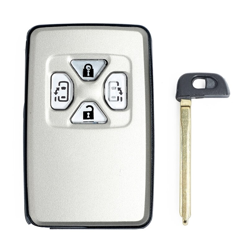 Bil smart card fjernbetjening nøgle shell case fob til toyota alphard estima vellfire