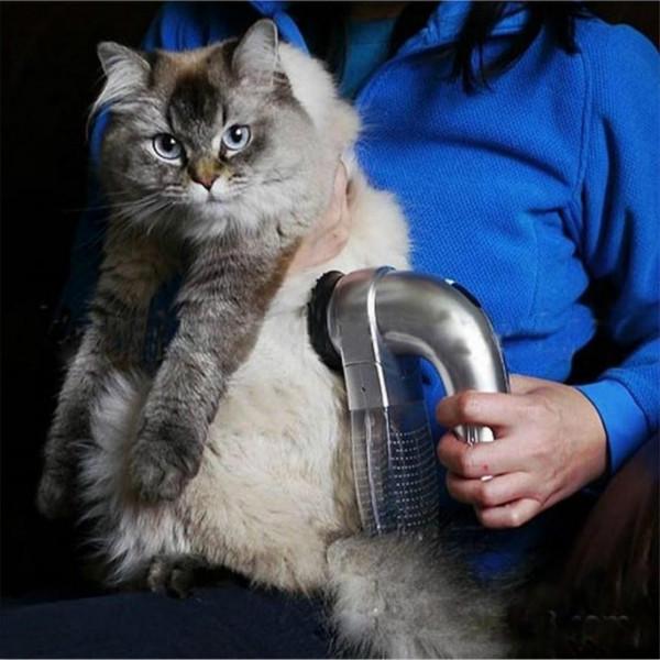 Elektrische dierenhaarverwijderaar, stofzuiger voor huisdieren, snoerloze stofzuiger, katten- en hondentrimmer, borstel, kam, wol-absorber