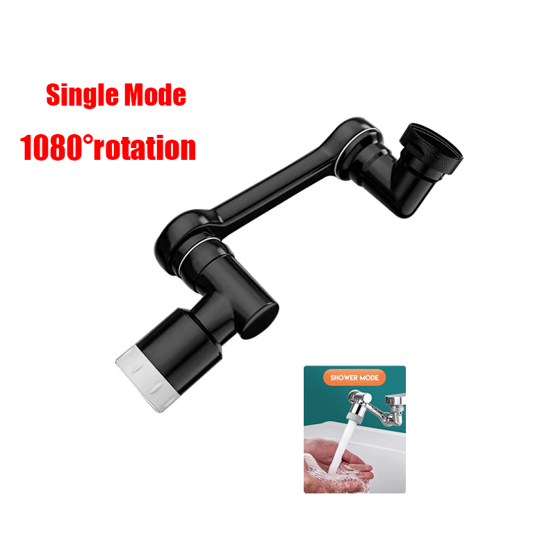 Draaibare Multifunctionele Uitbreiding Kraan Beluchter Aanrecht Kraan Extender Adapter Badkamer Kraan Swivel Robotarm Sink Fit: Blauw