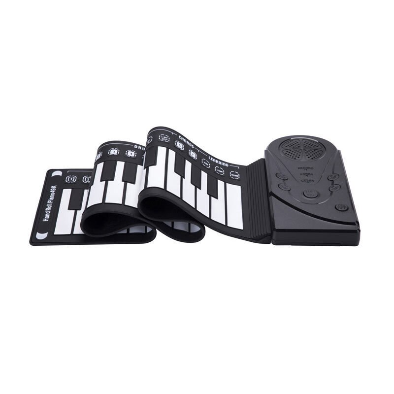 Piano pliant Intelligent à 49 touches, , en caoutchouc souple, pour enfants, clavier pliant, de noël: Default Title