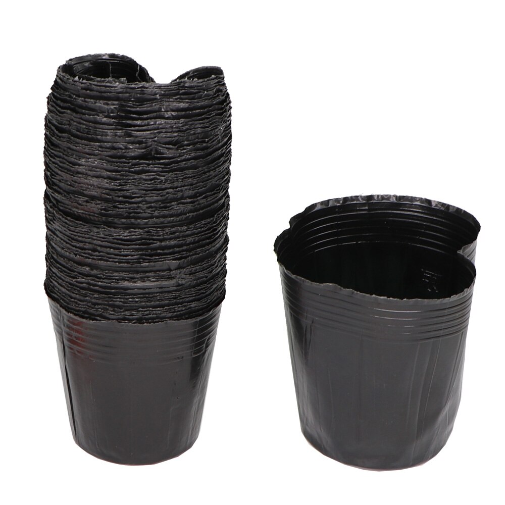 20-300PCS 15 Sizes of Plastic Grow Nursery Pot Home Garden Planting Bags for Vegetable Flowers Plant Container Starting Box