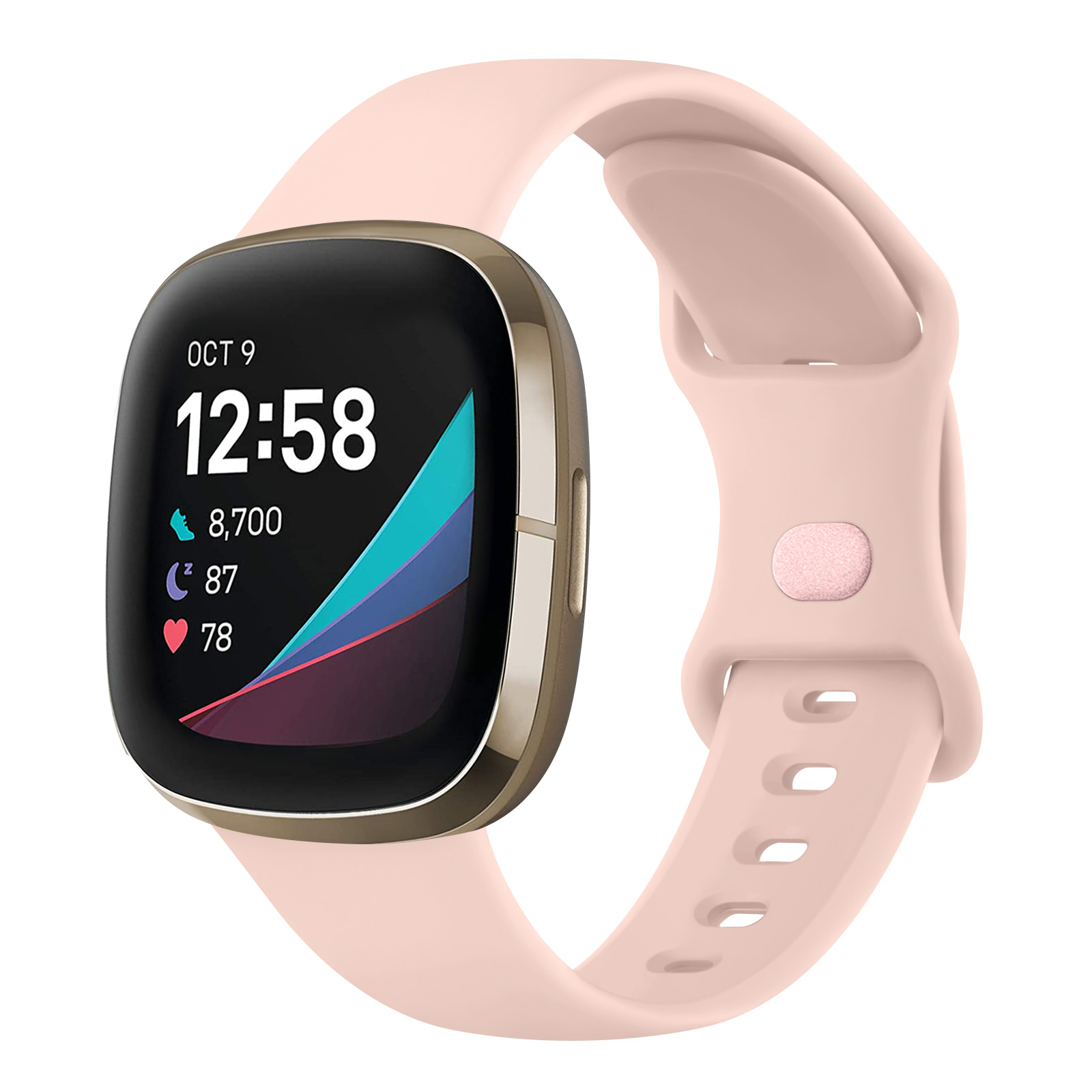 Silikonarmband für Fitbit Versa 3 Versa 4 Armband Armband für Fitbit Sense/Sense 2 Correa Armband Smartwatch Zubehör: S / Colorful