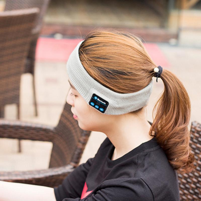 Auriculares inalámbricos con Bluetooth, diadema deportiva para música, gorro inteligente, gorro de invierno con altavoz para teléfono inteligente