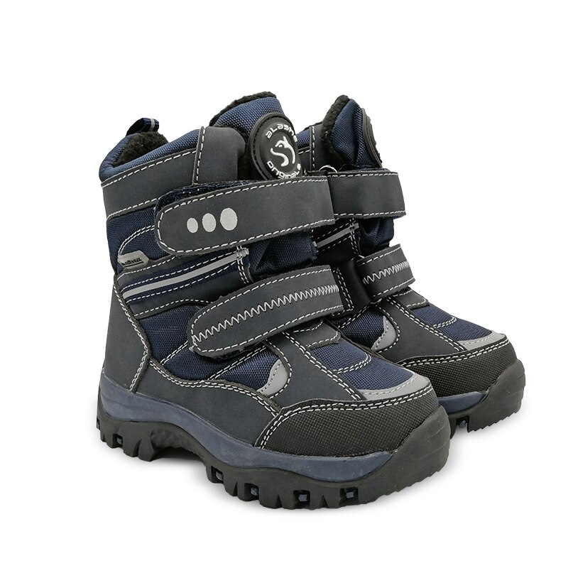 Wasserdicht 1 paar Winter Warme Wolle Schnee Stiefel Ski freundlicher Junge Leder Stiefel -40 oder-30 grad Art Stiefel