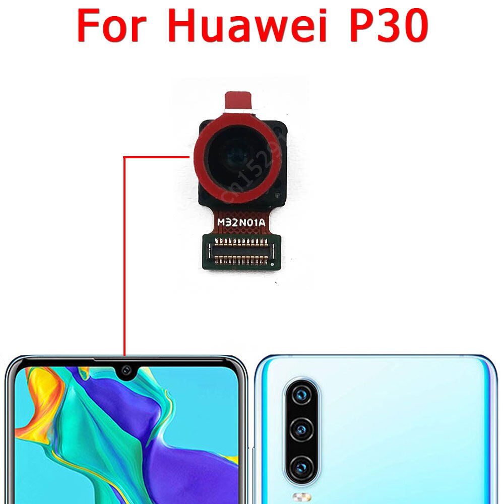 Caméra de rechange face avant et arrière d'origine pour Huawei, module flexible de pièce principale, pour modèles P30, Lite, P30Lite,: P30 Front