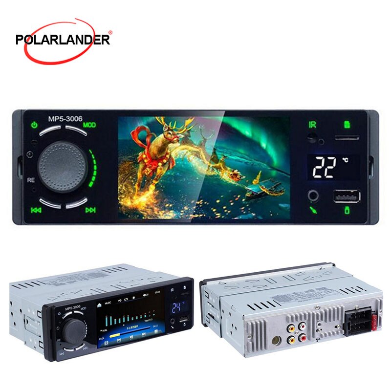 3006 MP5 écran tactile Auto Audio 4 "multimédia lecteur vidéo écran tactile miroir lien Bluetooth Autoradio 1 Din