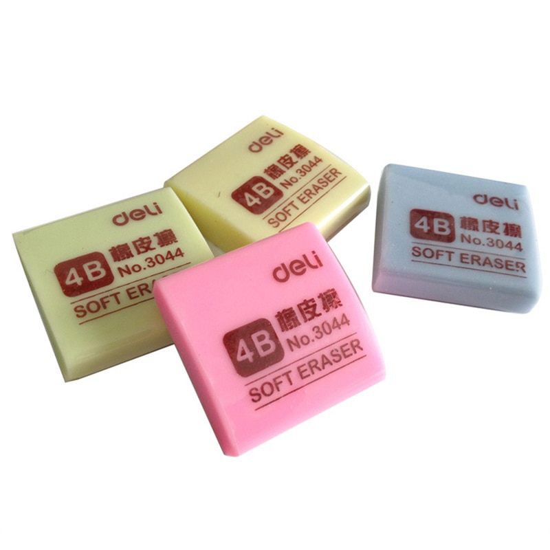 10Pcs 4B Potloden Gum Leuke Kawaii Snoep Kleur Gum Rubber Briefpapier Primaire Student Prijzen Briefpapier Gum