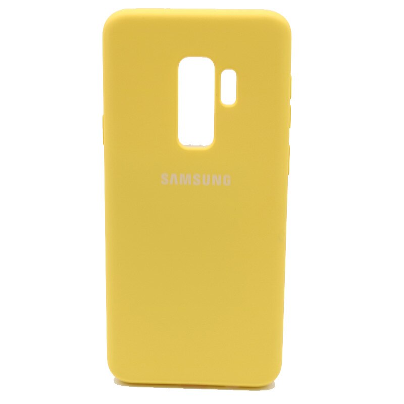 Samsung Galaxy S9/S9 Plus S9 + Seidige Silikon Abdeckung Soft-Touch-Oberfläche Zurück Schutzhülle Für Samsung s9/S9plus: For S9 Plus / Yellow