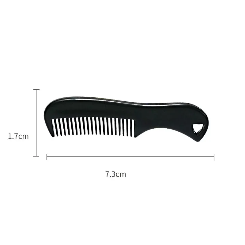 Mini peine de bolsillo para Barba, cepillo de afeitar de Metal para hombres, herramientas portátiles para el cuidado del vello Facial, peines para bigote para el hogar y viajes: Verde