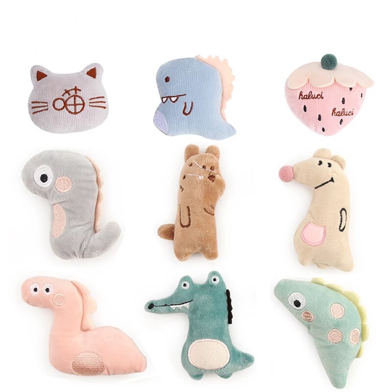Cat Toy Mini Cat Grinding Catnip Toys Funny Interactive Plush Cat Teeth Toys Pet Kitten Chewing Toy Claws Thumb Bite Pet Supply