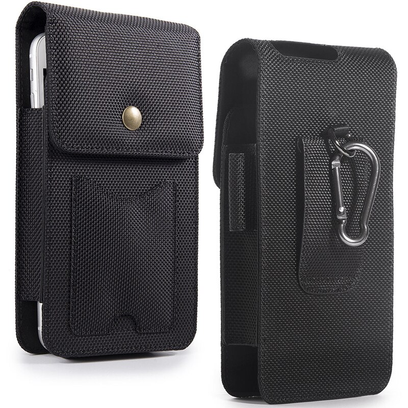 Doppel praktisch Taille Pack Für iPhone 8 7 6s Plus 5,5 zoll Nylon Tasche Tasche w/Gürtel Clip Halfter fallen