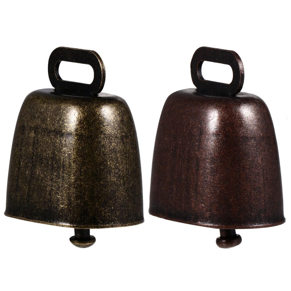 2Pcs Anti-lost Pet Iron Bell Cow Horse Sheep Bell Practical Tinkle Bell