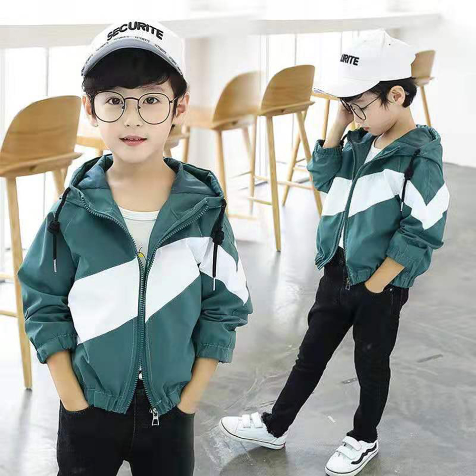 Age For 3-12 Yrs Kids Boys Coat Fall Children Jackets Windbreaker Outwear Handsome Style Coats Spring Autumn Baby Boy Clothes