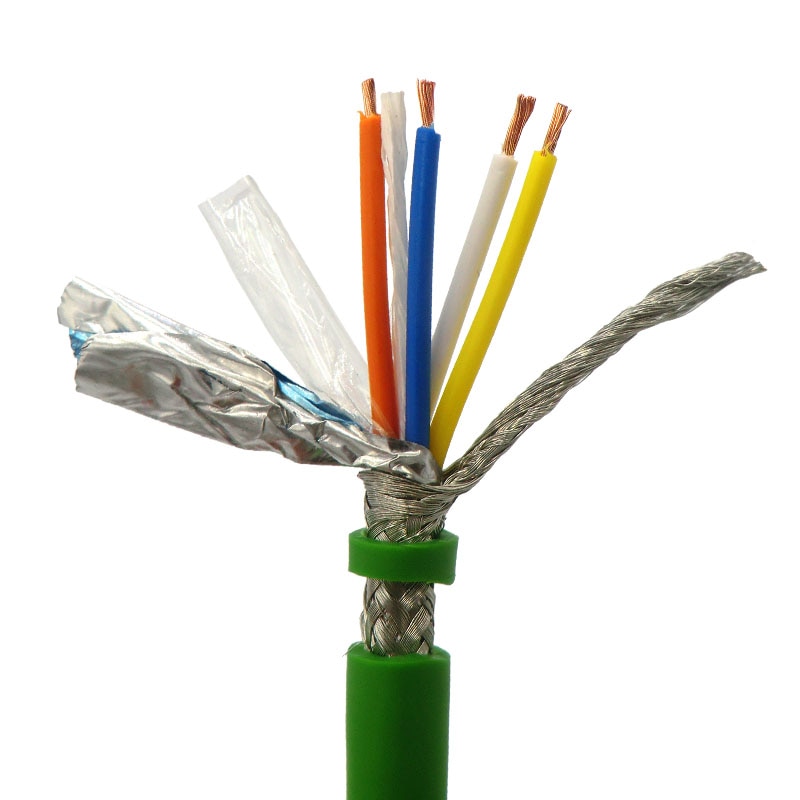 Profinet Bus Cable 4 core 0.38mm² 22AWG High Flexible Bus wire 5m