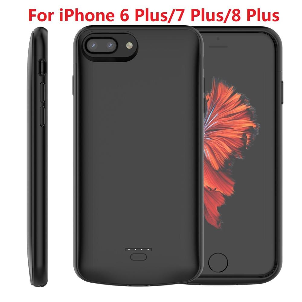 CASEWIN For iPhone 6 6s 7 8 5 5S Battery Charger Case 4000mAh External Backup PowerBank Charging Case For iPhone 6S Battery Case: 6 Plus 7 Plus 8 Plus