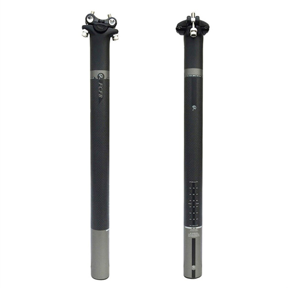 Matte carbon zadelpen fiets zadelpen race/mtb fiets 3k 27.2 30.8 31.6mm*350 400mm fiets zadelpen carbon