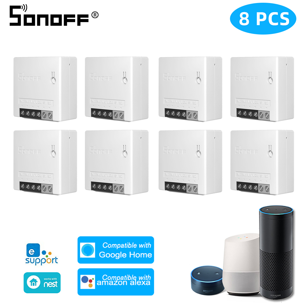 Sonoff Mini R2/Basic Wifi Switch Two Way DIY Light Switch Timer Remote Control App Smart Switch Smart Home For Alexa Google Home