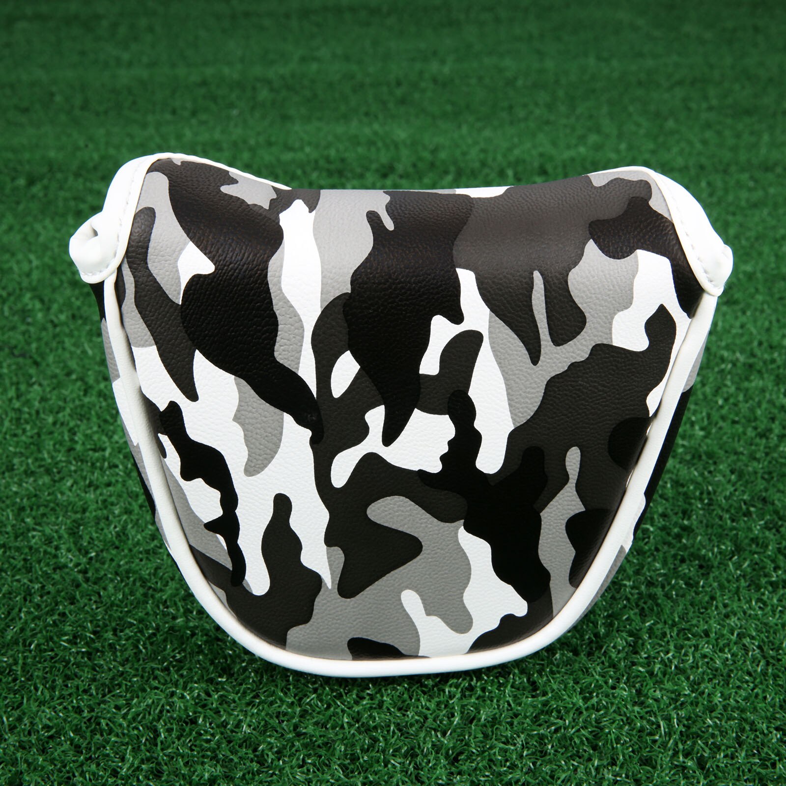 1Pc Golf Putter mettre couvre-chef magnétique boucle maillet Putter couverture sac PU cuir Camouflage motif Golf Club têtes couvre