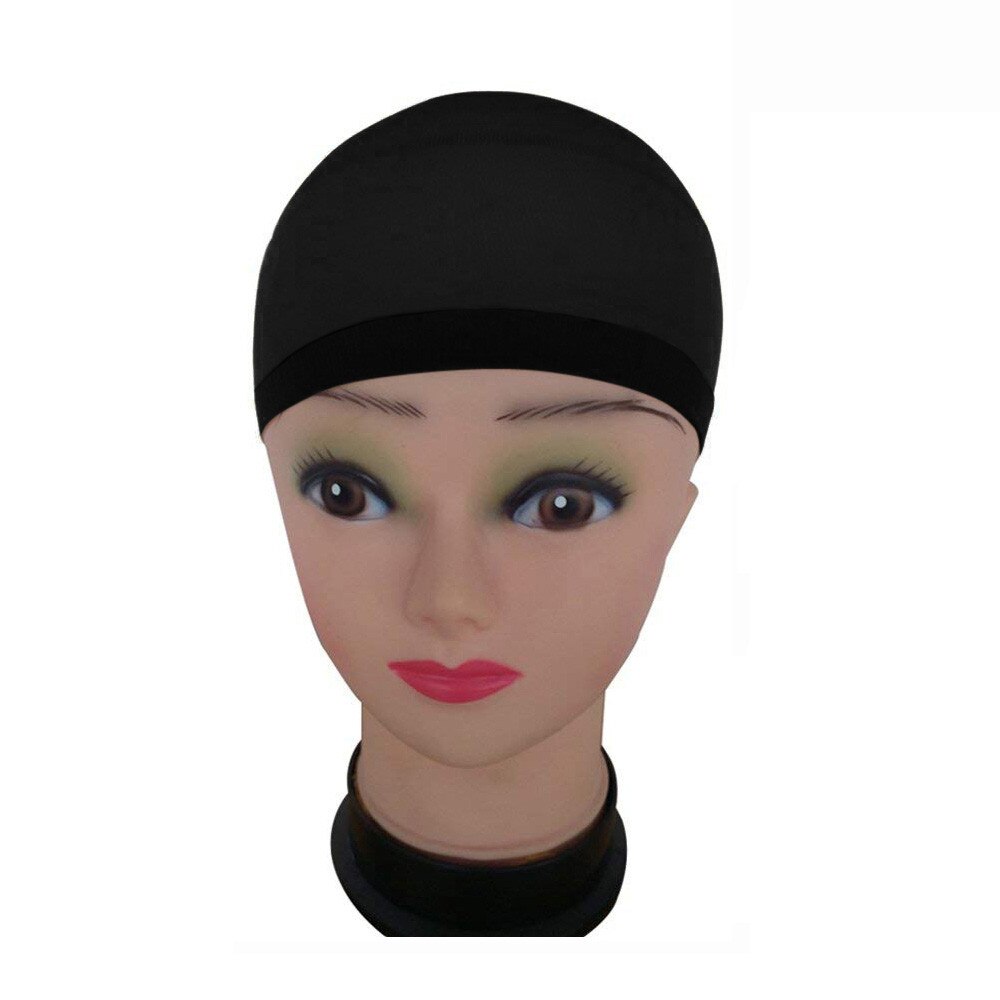 2 Pack Wig Caps Hair Mesh Wig Cap Hair Nets Wig Stretchable With Elastic Band Hair Net Dome Cap Black Blonde Weave Cap