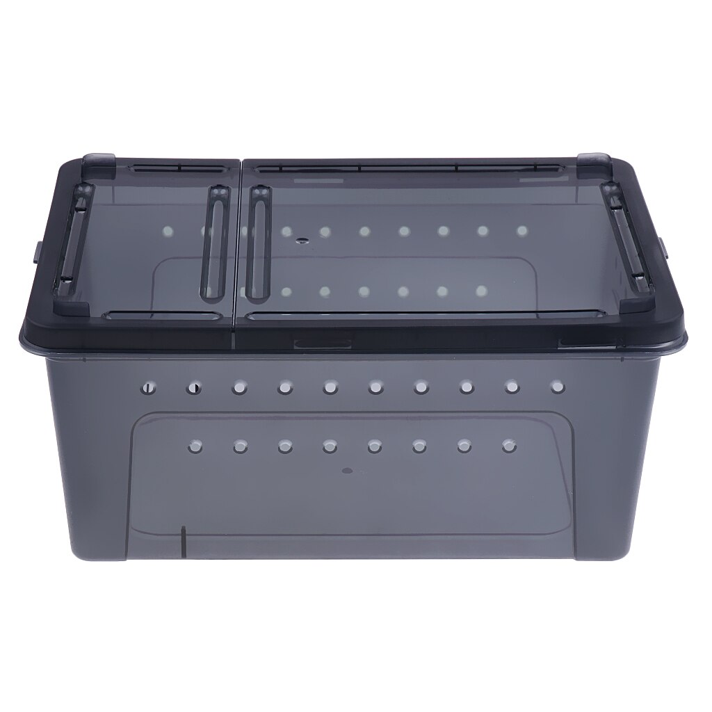 Transparent Plastic Box Insect Reptile Transport Breeding Feeding Basin Hamper