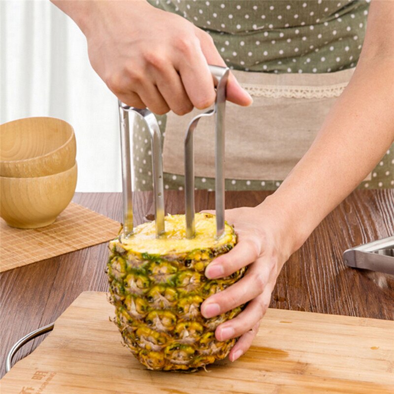 Rvs Fruit Pineapple Slicer Dunschiller Ananas Snijder Keuken Fruit Tool