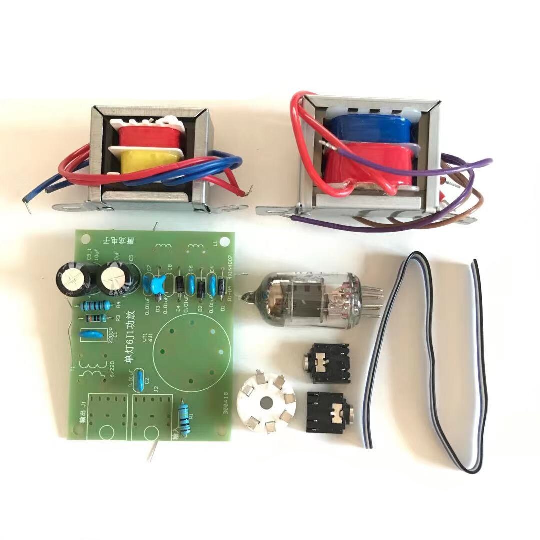 Amps single lamp starter kit 6J1 amplifier kit mono tube amplifier drive 5 Watt speaker: set no wood board