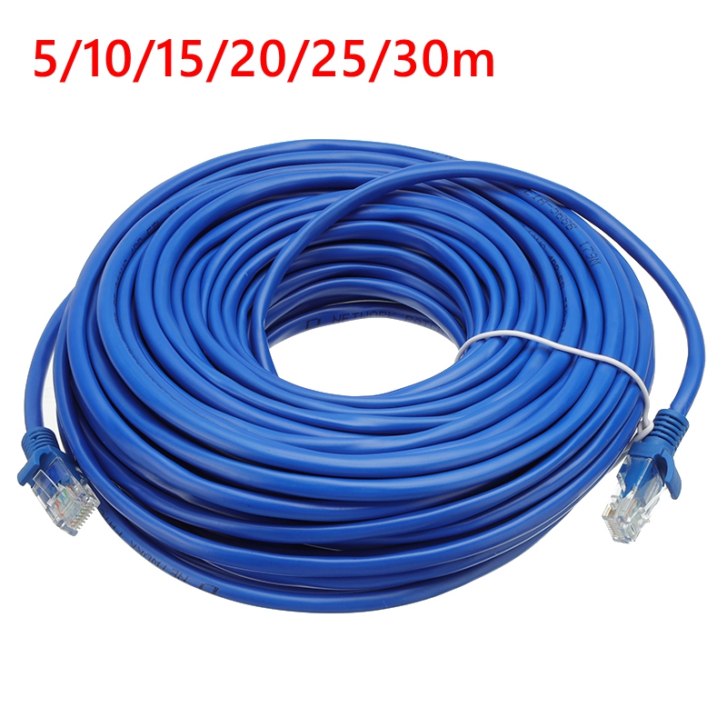 Wysokiej jakości 30M metr RJ45 CAT5 kabel internetowy Lan przewód sieciowy Internet przewód prowadzący Router