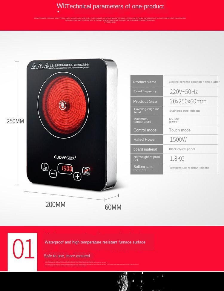 Electric stove multicooker mini induction cooker pot coffee water boiler heating stove cooktop energy saving cooking 220V