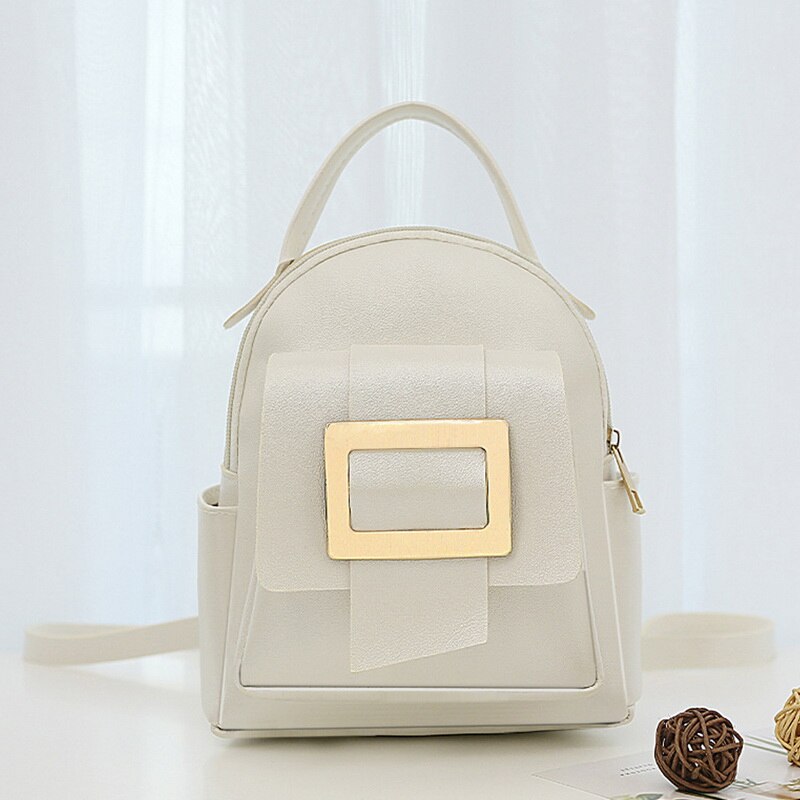 2020 mini mochila feminina saco de couro do plutônio para meninas adolescentes crianças multi-função pequeno bagpack feminino mochila escolar das senhoras: D-white