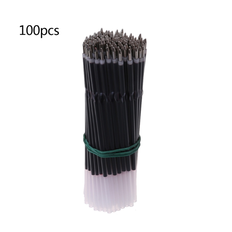 100 Pcs 0.7 mm Ballpoint Pen Refills Point for Retractable Pens Blue/Red/Black 107mm Length for School Office: Red