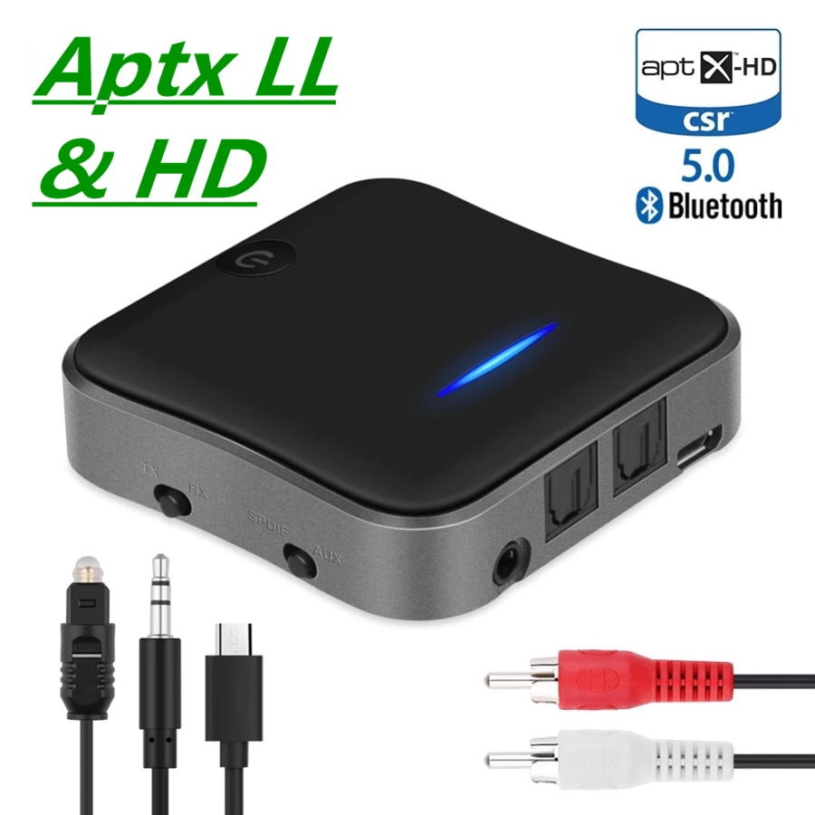 Bluetooth 5,0 Absender Empfänger SPDIF 3,5 AUX TV PC Auto Laptop Computer Audio- Dongle CSR8675 APTX HD LL kabellos USB Adapter