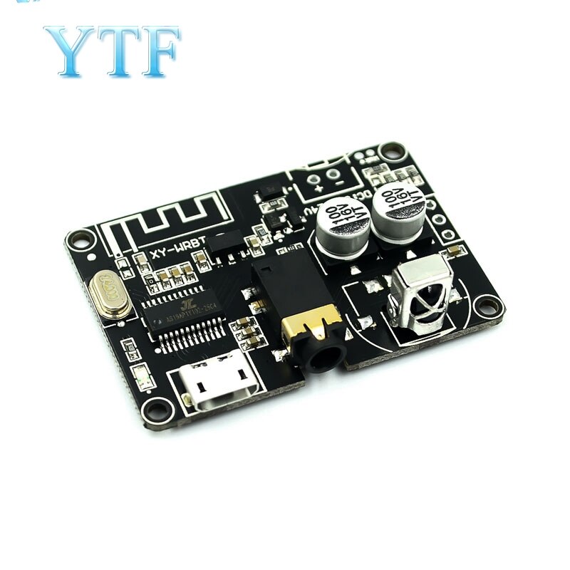 Placa decodificadora de audio estéreo Bluetooth 5,0 módulos de gran tensión regulable amplificador de volumen XY-WRBT