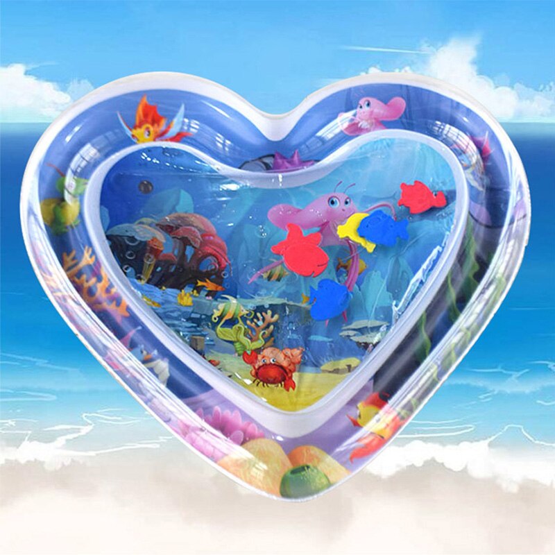 Rooxin Baby Krabbeln matt Aufblasbare klopfen Kissen Art Spielen matt Kissen Ozean Fisch Wasser Kissen eltern-Art-Interaktive Spielzeug