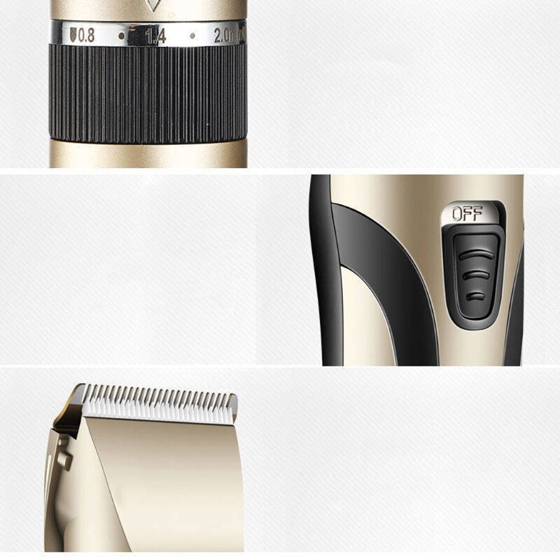 Heren tondeuse gouden draadloze elektrische tondeuse baardtrimmer