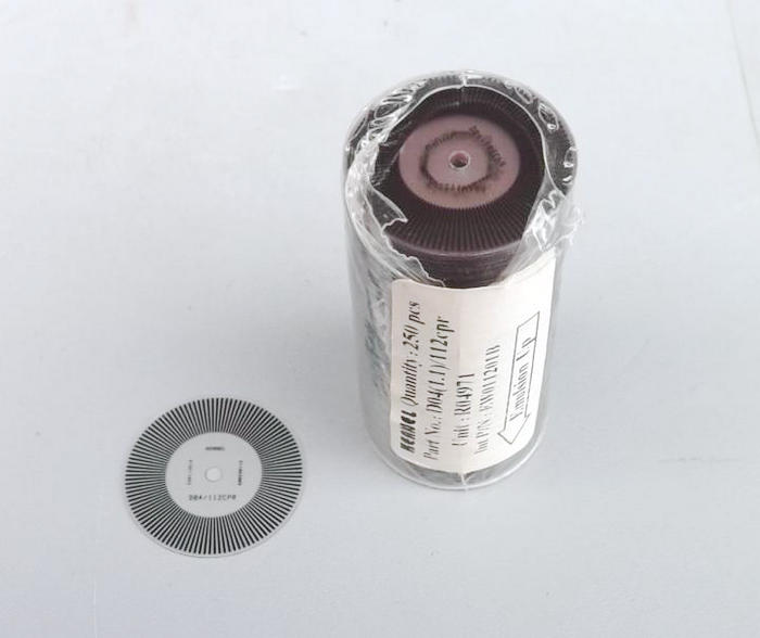 112 grid speed code wheel, photoelectric encoder, plastic code wheel, smart car, motor speed code disk