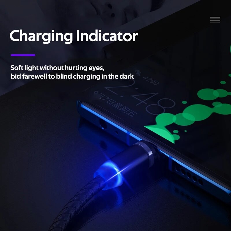 Cable magnético tipo C, Conector Micro USB C, adaptador de Cable De Carga Rápida, cargador de teléfono, 1/5 Uds.