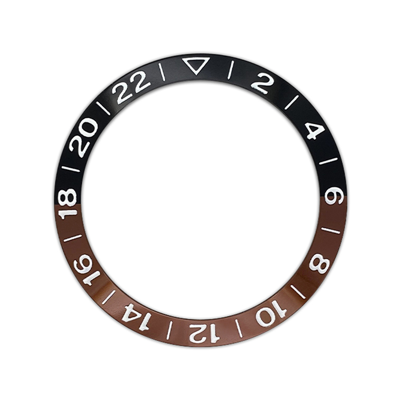 38Mm Gebogen Aluminium Horloge Bezel Insert Ring Past Nh35 Nh36 Skx007 Skx009 Gmt Sub Horloge Case 2-22 Horloge Ring Vervangt Onderdelen: Palevioletred