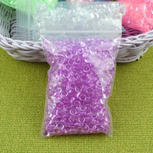 20g bricolage moelleux Slime argile Anti Stress jouet Fishbowl perles en plastique acrylique Vase poisson bol remplisseur jouets artisanat partie approvisionnement: Purple 20g