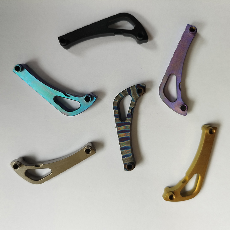 CNC Titanium Made 6 Colors Knife Integrated Backspacer Back Spacer With Axle for Benchmade Bugout 535 Knives Spine Keel Liners