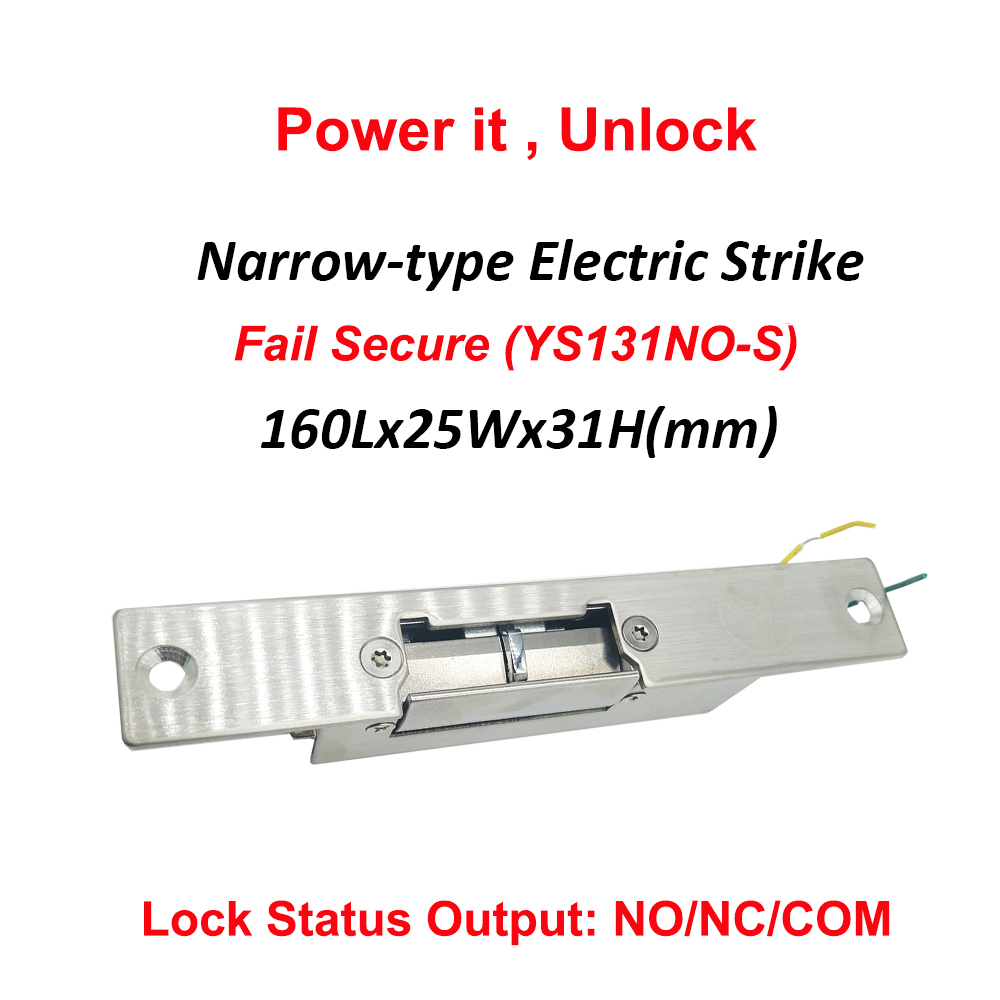 Yli Fail Veilig Fail Secure Elektrische Deurslot Smalle Standaard Lange Type No Nc Elektrische Strike Lock: YS131NO-S