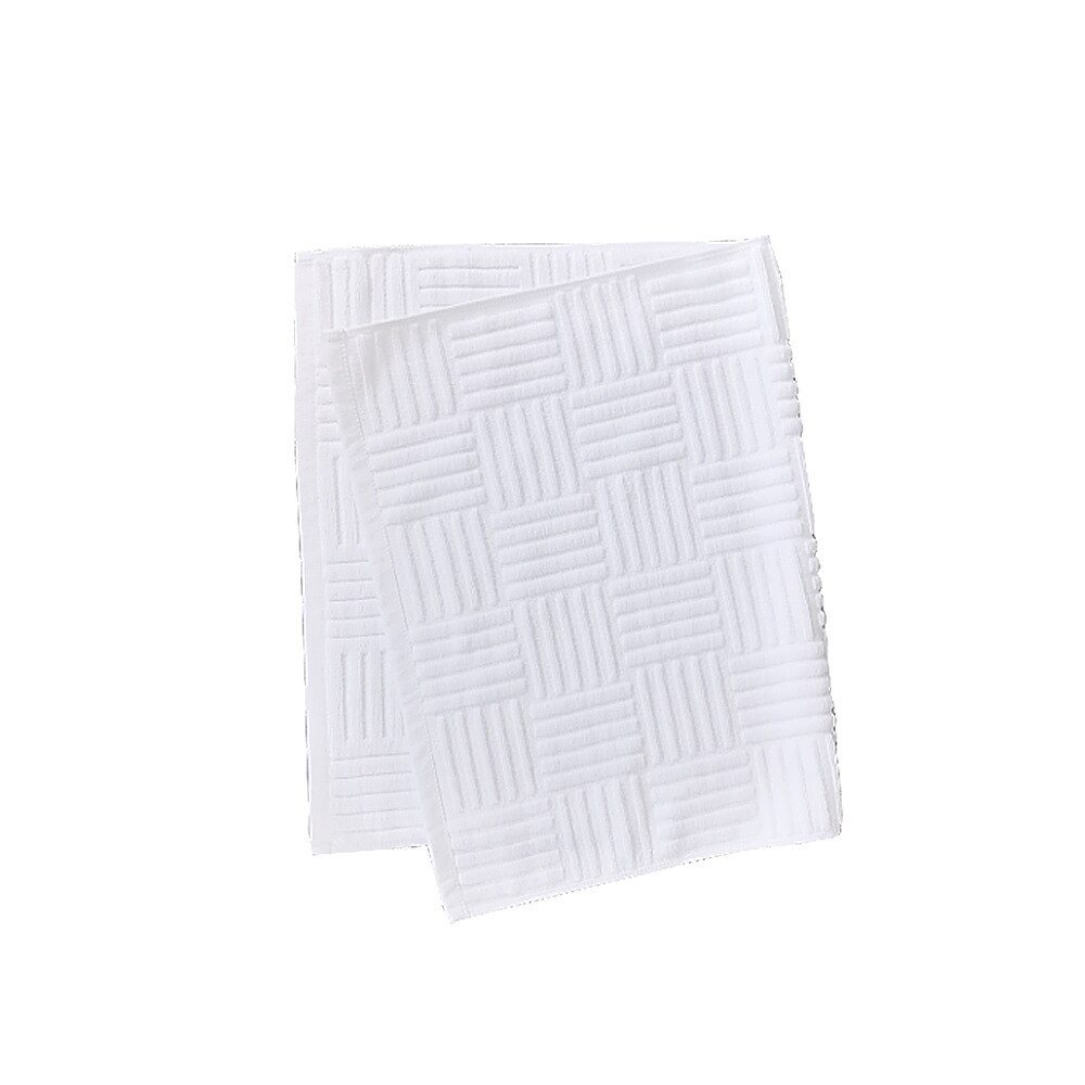 100% Katoen Badmat Ant-Slip Voeten Handdoek Bamboe Graan Hotel Badkamer Tapijtingang Deurmat Absorberende Wc Vloermatten tapis: weight 420g white