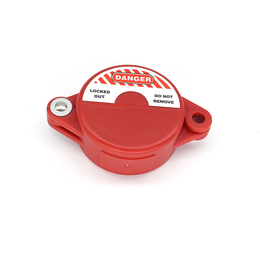 38mm röda säkerhetsspärr och standard säkerhetsspärr för spjällventiler, industriella ventillås, tank, gasflaska, kulventil, säkerhetslås: Röd