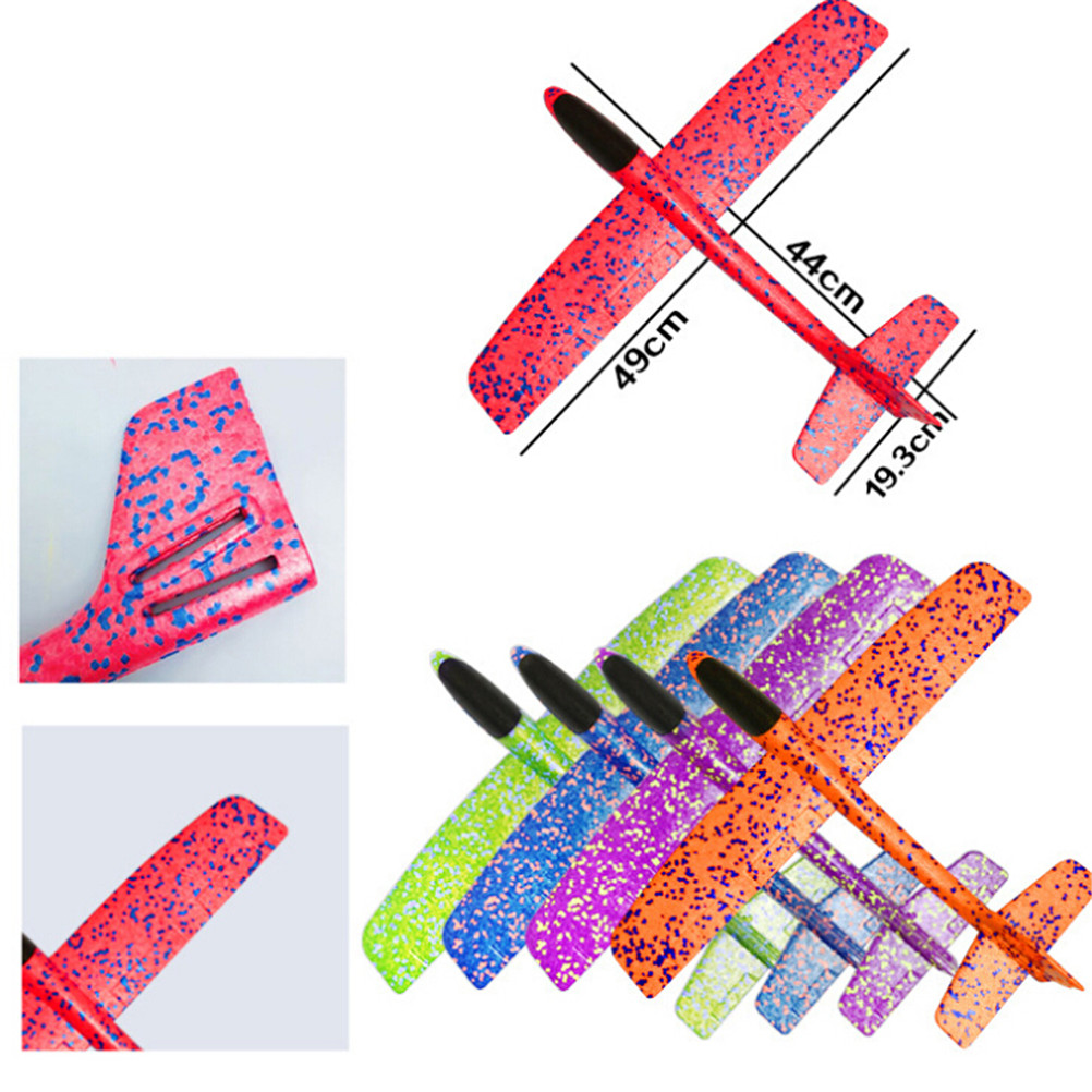 Giocattoli educativi 3 stili Modello di Aereo Giocattolo tutto'aperto Aereo Lancio A Mano di Lancio Aereo Aliante Inerziale Schiuma Formato: 35*30*15 centimetri