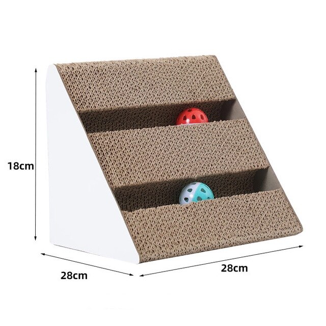 Fun Kat Speelgoed Kat Krasraad S-Vormige Gegolfd Papier Met Katten Klauw Slijpen Nail Schraper Mat Matras Kat levert: 4