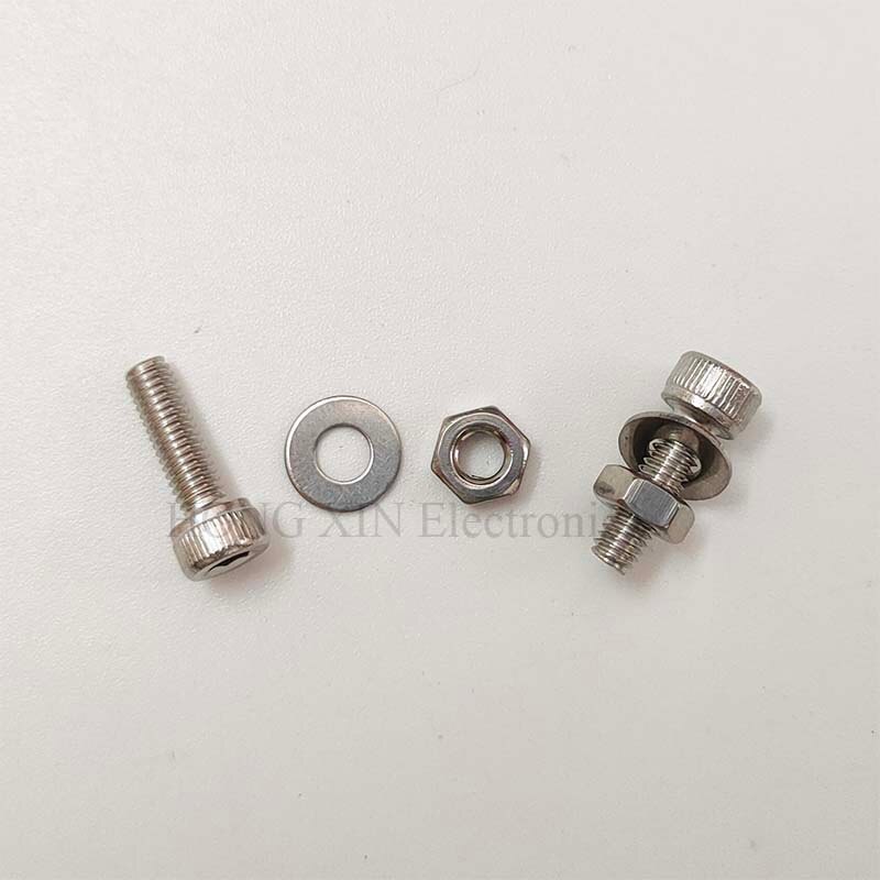1110pcs/Set Stainless Steel M3 Socket Head Cap Screws and Nuts Flat Washer Assortment Kit with Tweezer