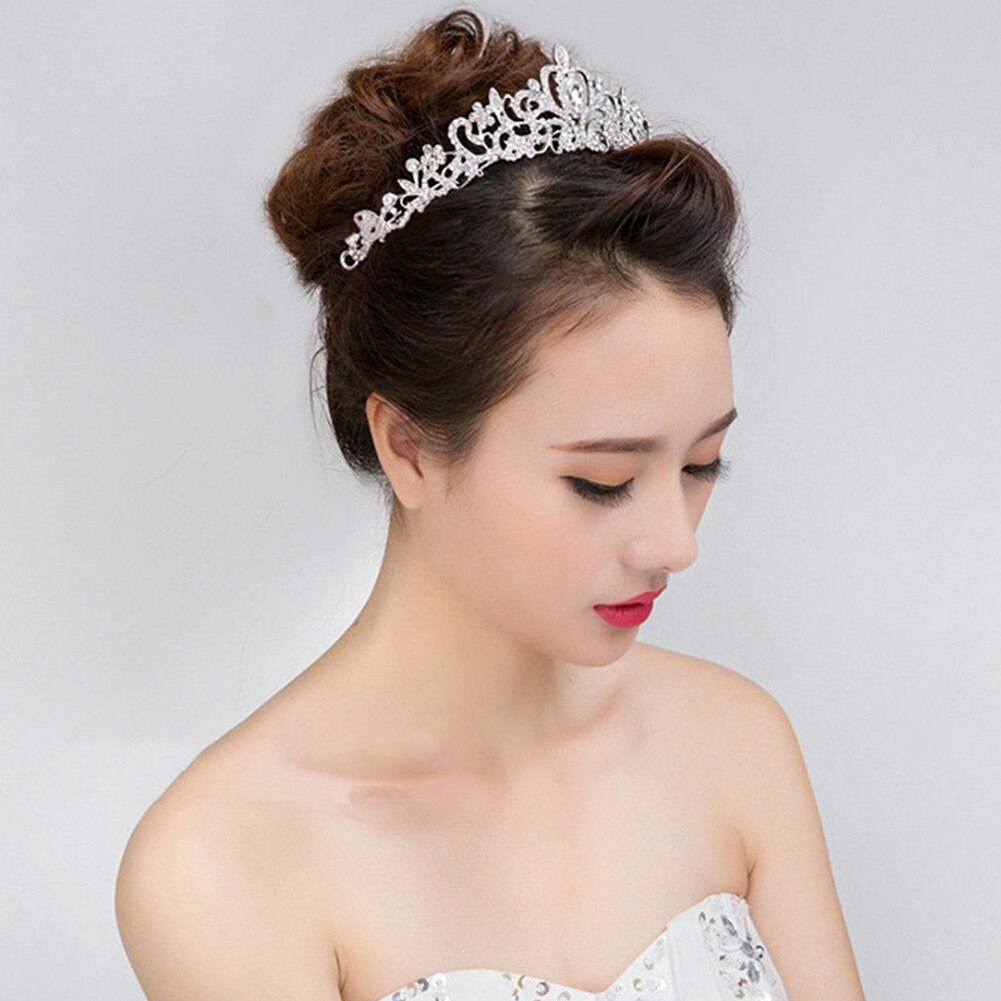 Lovely Princess Headwear Toddlers Bandage Crystal Rhinestone Hair Crown Headband Baby Kid Girls Infant Hair Accessories