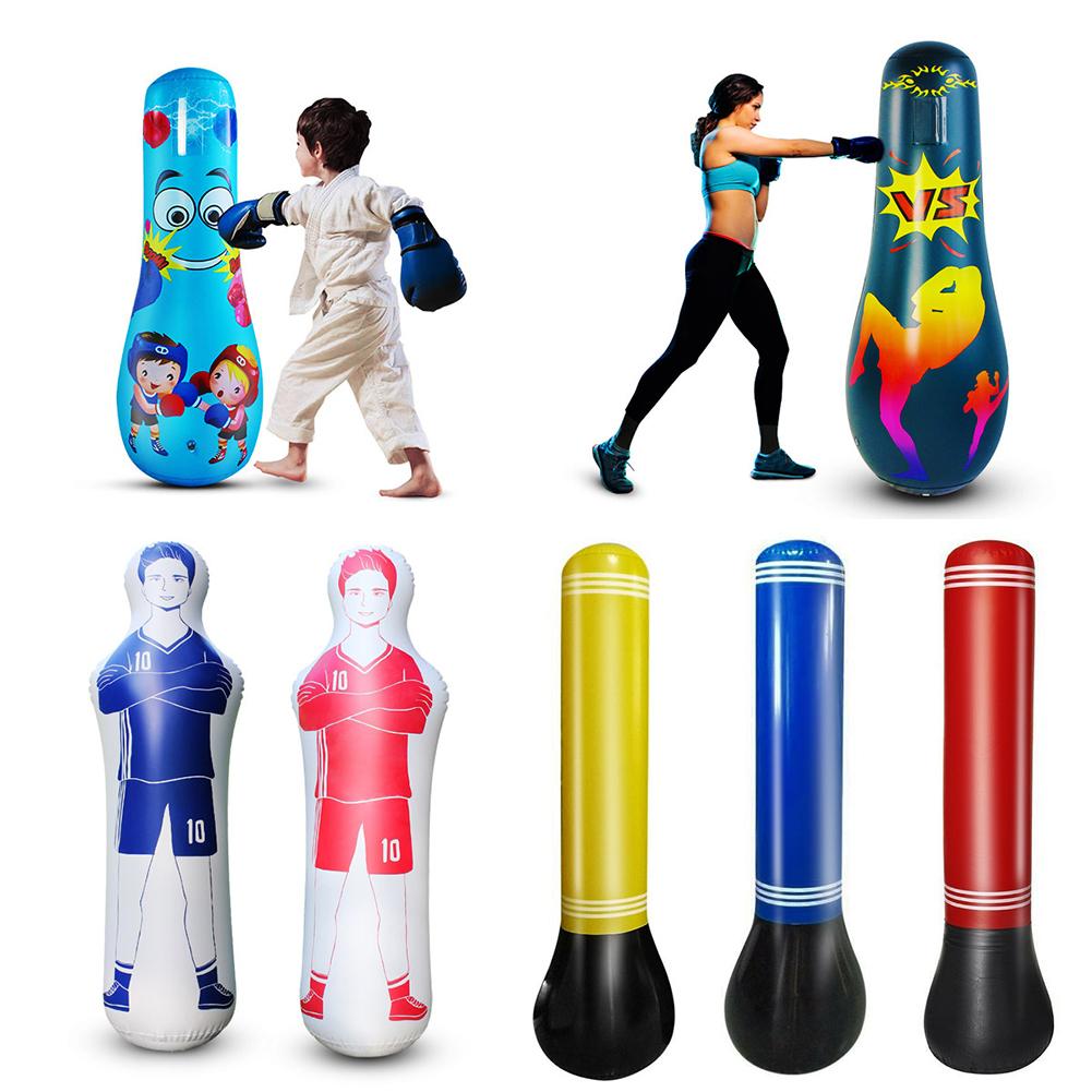 Vaso inflable Unisex para chico, saco de boxeo, saco de arena para niños, gimnasio en casa, Fitness, boxeo, entrenamiento, juguete para aliviar el estrés
